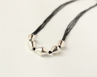 925 Silver Dholki Beads Mangalsutra: Traditional Indian Jewelry