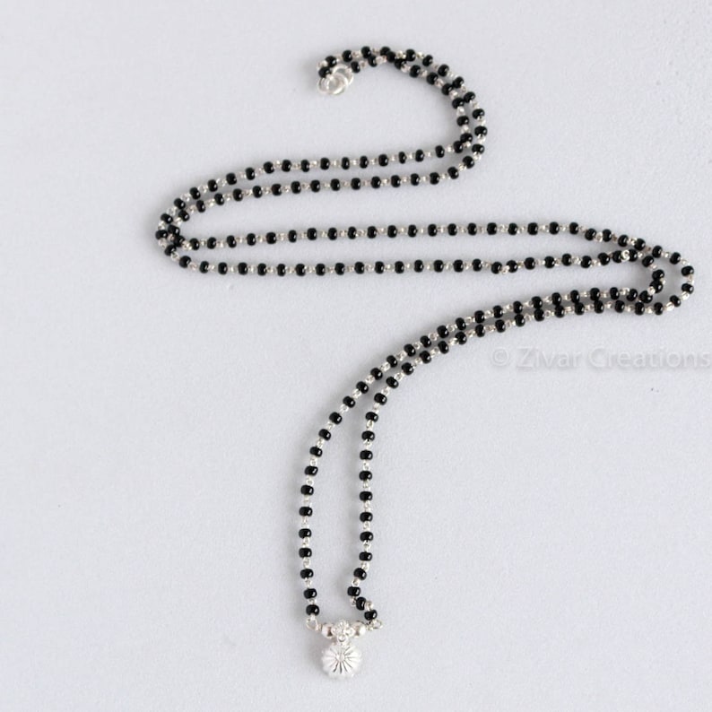 silver chain mangalsutra