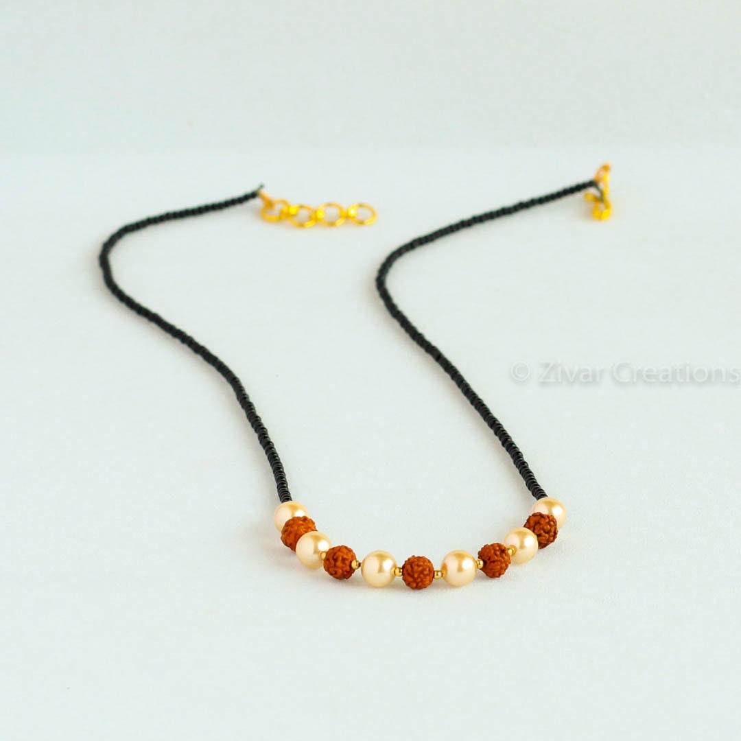 Rudraksh and Pearl Mangalsutra Indian 