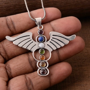 Caduceus Necklace • Medical Symbol necklace Caduceus Medical Jewelry-Medical Gift for Doctor Nurse Gift for Student Medical ID Necklace