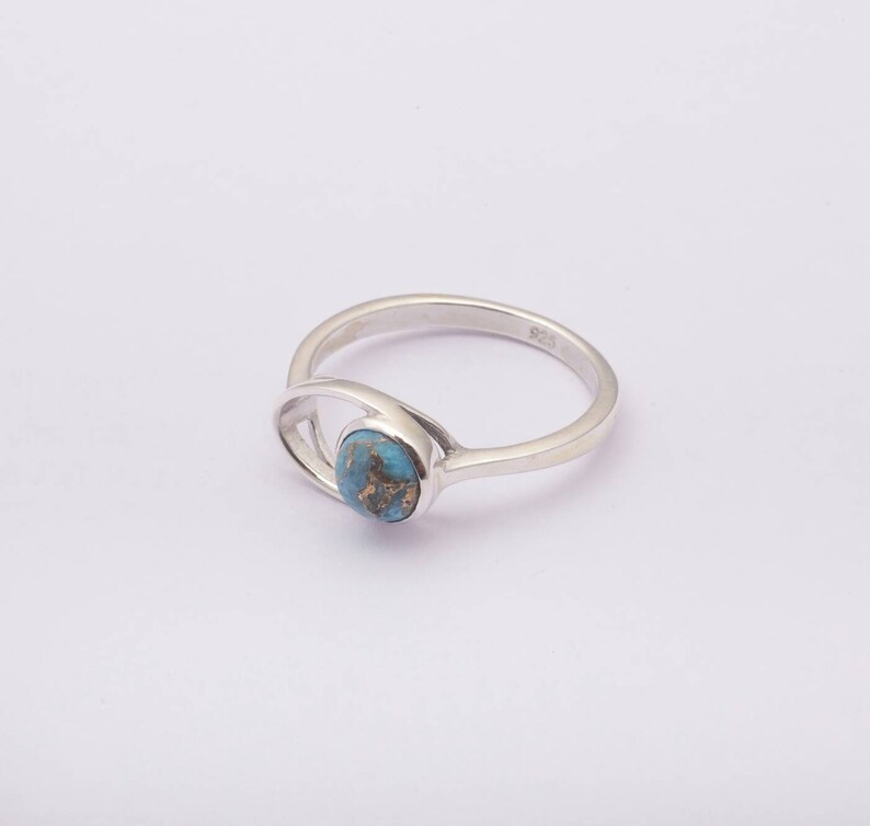 925 sterling silver ring azurite ring Gemstone ring