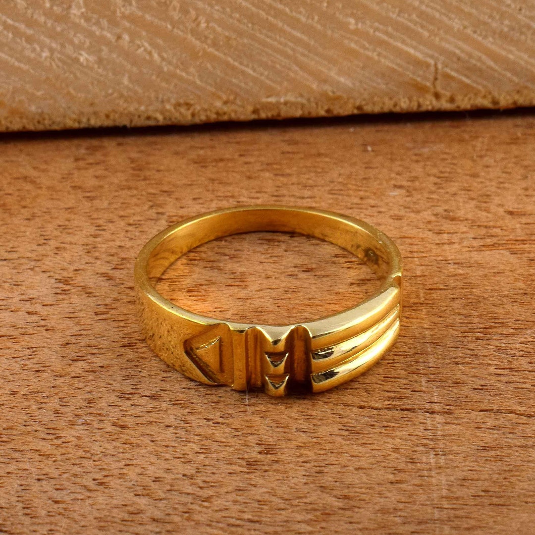 Plain Brass Ring Brass Band Ring Brass Jewelry Unique Ring Etsy