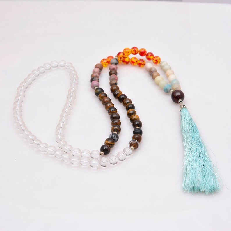 Healing Spiritual Jewelry Meditation mala Healing Spiritual Jewelry boho necklace Petite Mala Necklace