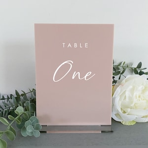 RECTANGLE Acrylic TABLE Numbers | Modern wedding Table decor | Table Numbers | BOHO wedding and event decor