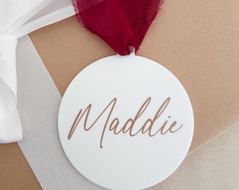 Adornos navideños con NOMBRE personalizado / Combina y mezcla / Decoración navideña / Adorno navideño con nombre personalizado / Regalo de Navidad