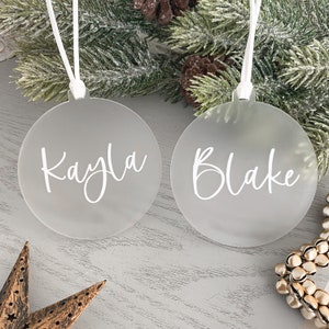 Personalised NAME Xmas Ornaments | MIX and Match | Christmas decoration | Custom Name Christmas Bauble | Christmas gift