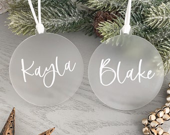 Personalised NAME Xmas Ornaments | MIX and Match | Christmas decoration | Custom Name Christmas Bauble | Christmas gift