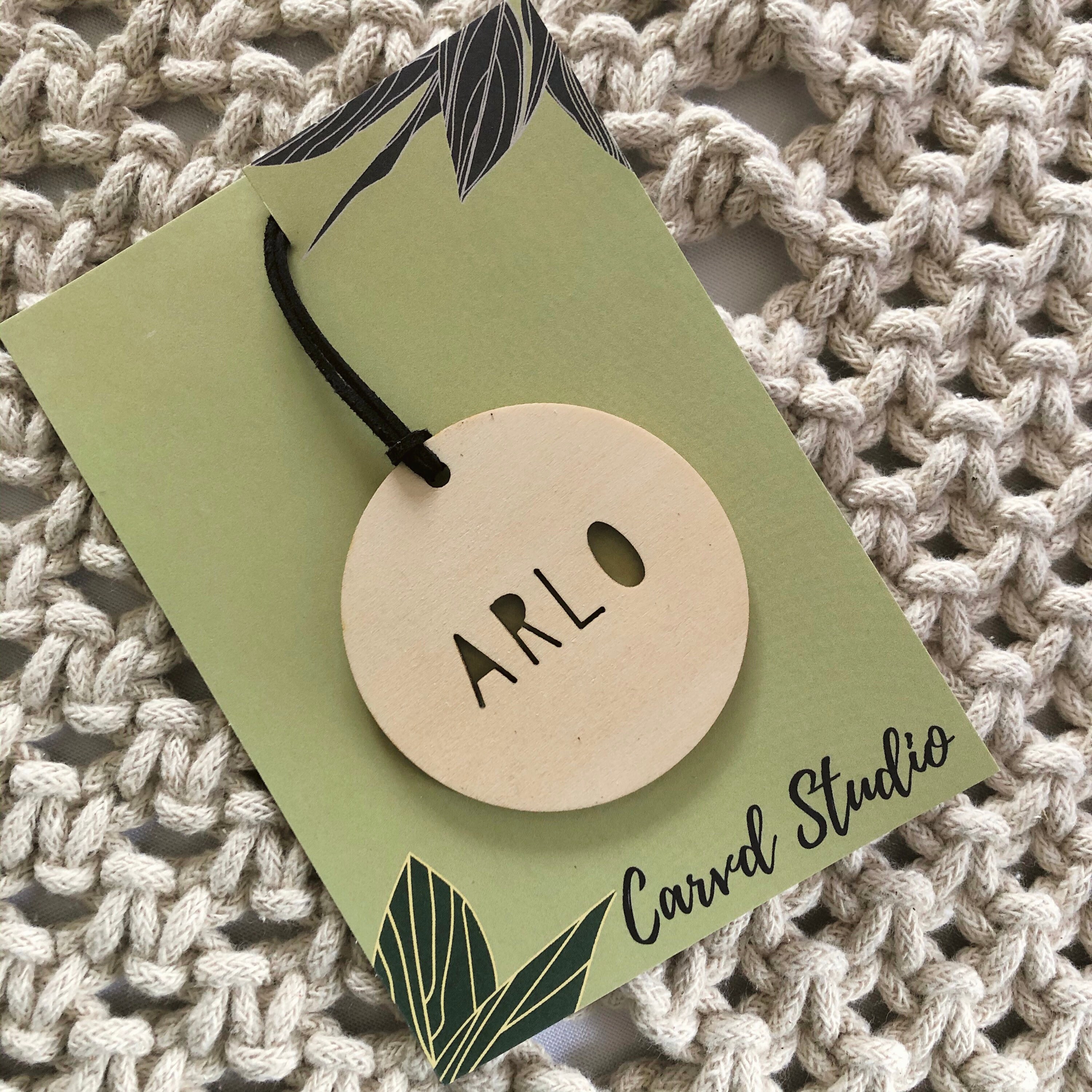 Custom Bag Tags / Wooden Name Bag Tags 
