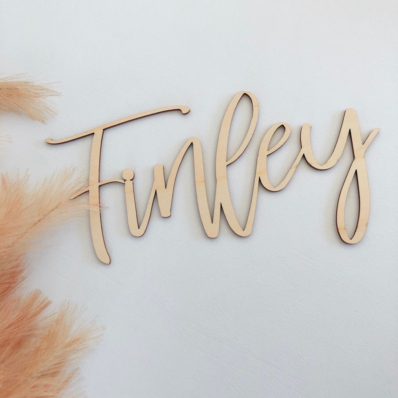 Wooden WALL NAMES Personalised Script Names Nursery Kids Etsy