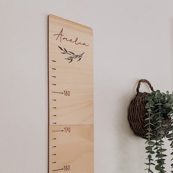 Kids Wooden GROWTH Chart | Family Height Measurement Chart | Nursery Decor | Personalised Baby Gifts | Baby Shower Gifts | Personalised Kids