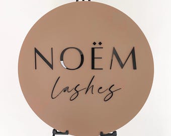 Letreros comerciales personalizados / Discos acrílicos grandes / Letreros personalizados / Letrero de madera con logotipo personalizado / Letrero cortado con láser / Logotipos personalizados / Señalización 3D