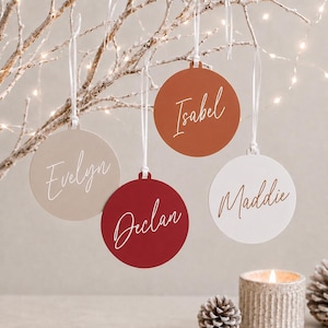 Personalised NAME Xmas Ornaments | MIX and Match | Christmas decoration | Custom Name Christmas Bauble | Christmas gift