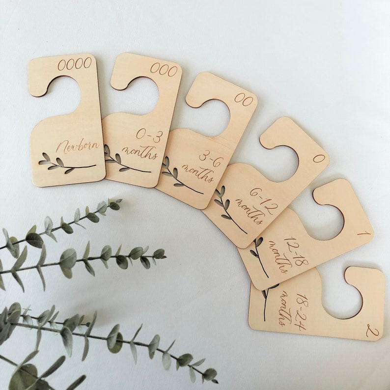 Baby Wardobe Clothes Dividers Baby Clothes Size Hangers Etsy Australia