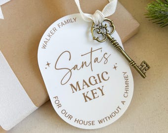 LLAVE MÁGICA DE SAN VALENTÍN, adornos navideños familiares personalizados, llave mágica de san valentín personalizada con el nombre de la familia