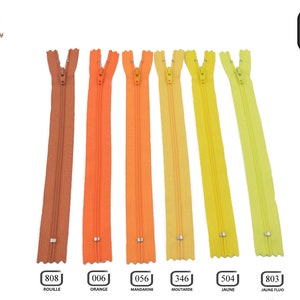 Zipper YKK, pack of 10 x 55 cm, colors to choose: black, white, purple, red, lavende, royal blue .... image 6