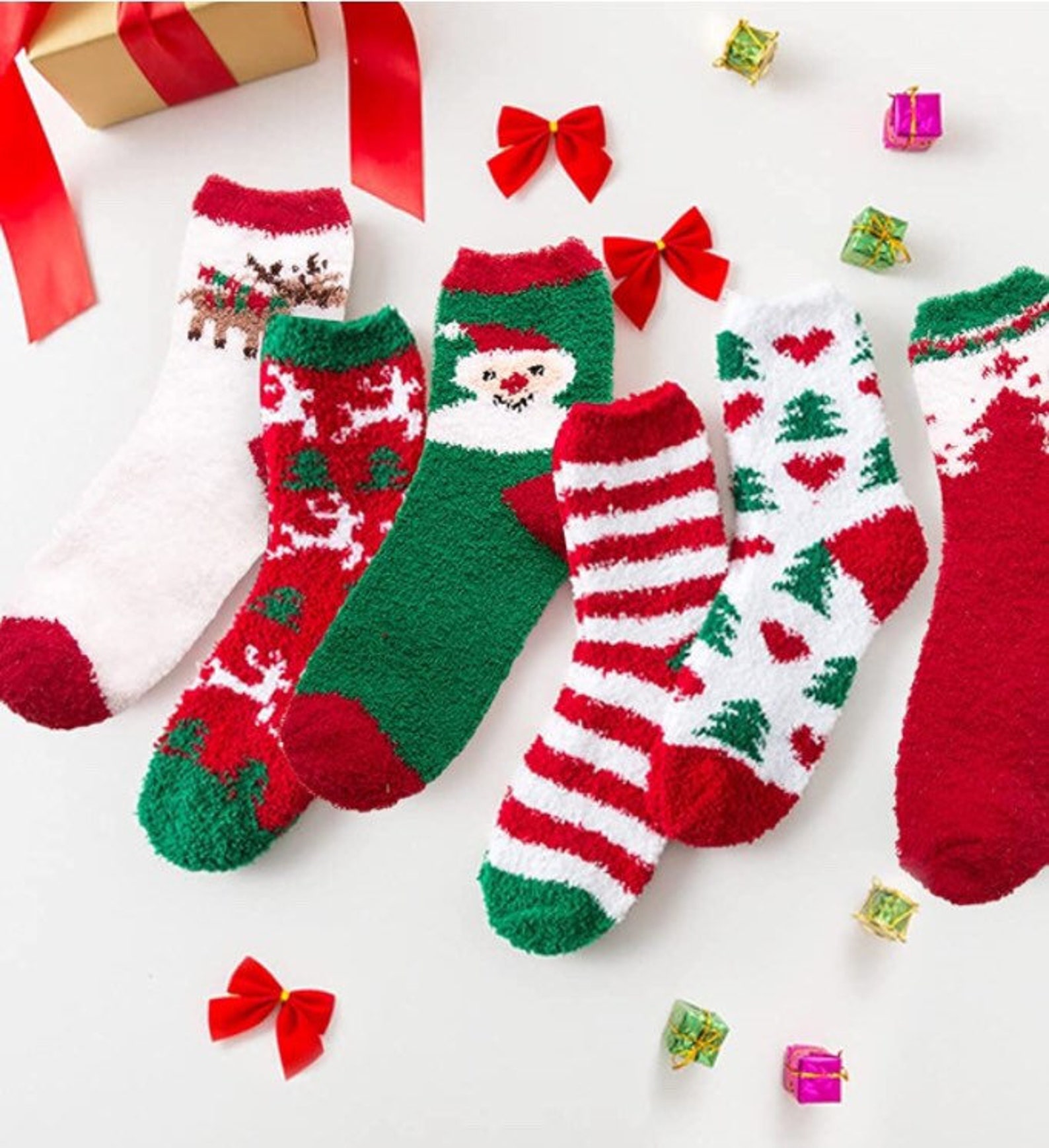 Fuzzy Sock Cupcakes Christmas Fuzzy Socks Teacher Christmas Etsy