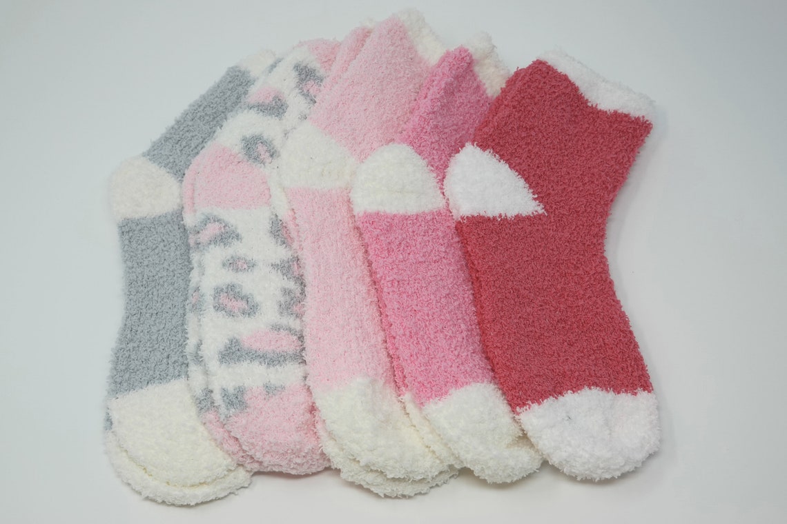 Fuzzy Sock Cupcakes, Valentines Day Fuzzy Socks, Valentines Day Gift ...