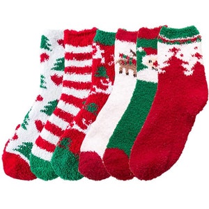 Fuzzy Sock Cupcakes, Christmas Fuzzy Socks, Teacher Christmas Gift, Holiday Fuzzy Socks, Unique Holiday Gifts, Stocking Stuffers image 5