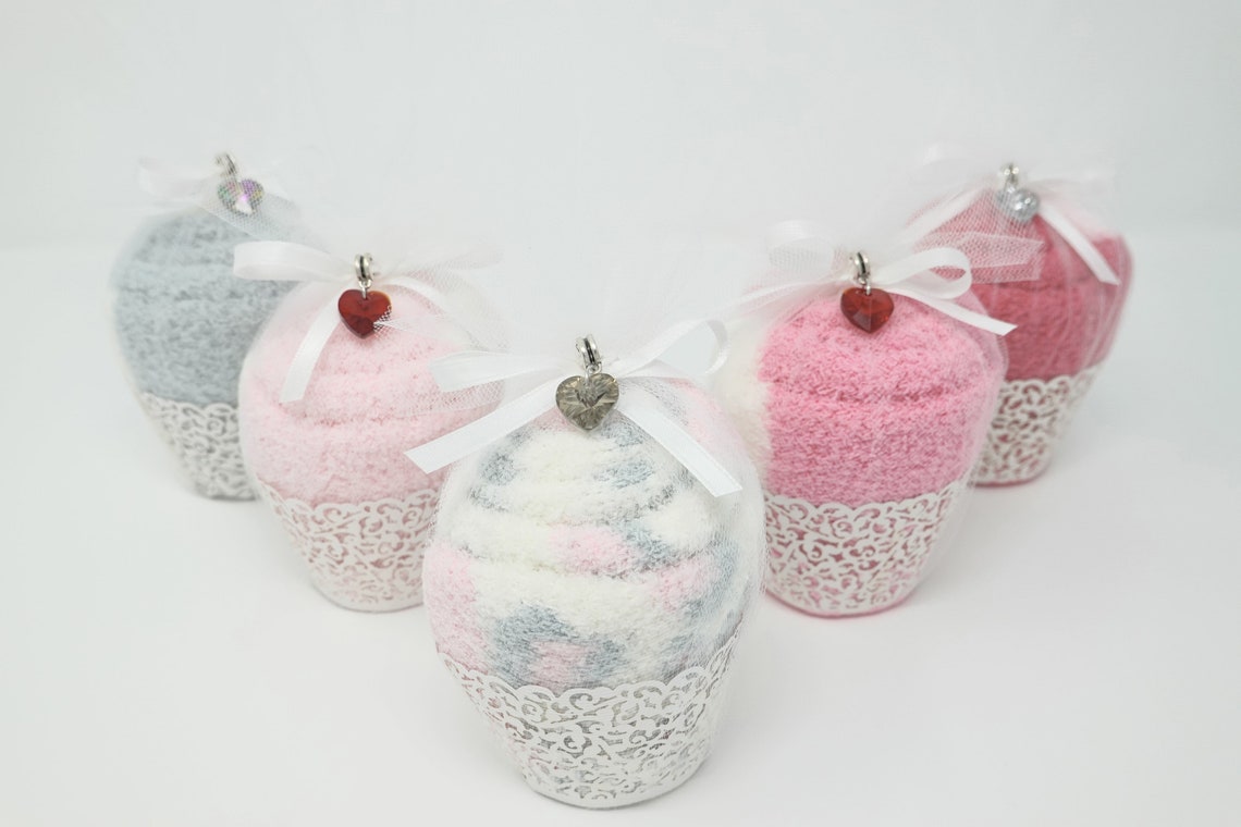 Fuzzy Sock Cupcakes, Valentines Day Fuzzy Socks, Valentines Day Gift