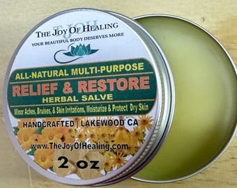 Calendula Arnica Herbal Salve • Natural Skin Relief (2 oz)