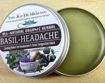 All-Natural Headache Herbal Salve – 2 oz Tin