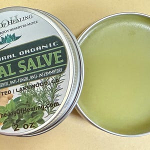 All-Natural Organic Herbal Salve