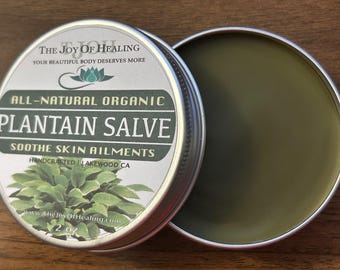 All-Natural Organic Plantain Herbal Salve