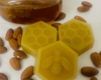 Honey Almond Shea Butter Handmade Bar Glycerin Soap
