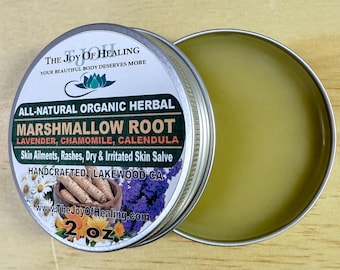 All-Natural Organic Marshmallow Root Herbal Salve