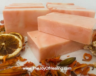 Summer Citrus Shea Butter Natural Handmade Cold Process Soap by The Joy Of Healing