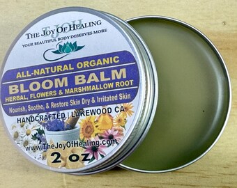 All-Natural Bloom Balm – Herbal Flowers + Marshmallow Root Salve (2 oz)