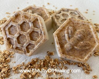 Oatmeal Honey Goat's Milk Handmade Bar Glycerin Soap