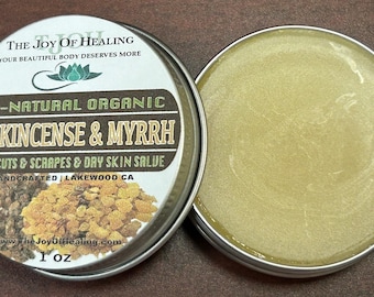 All-Natural Homemade Organic Frankincense & Myrrh Salve