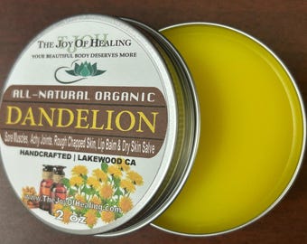 All-Natural Organic Dandelion Herbal Salve - Handmade