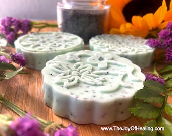 Dandelion Poppy Seed Shea Butter Handmade Soap by The Joy Of Healing