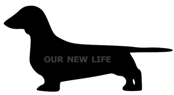 Weenie Dog decal dachshund wiener dog car truck suv atv sticker free shipping