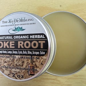 All-Natural Organic Poke Root Herbal Salve