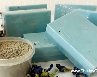 Ocean Sea Clay Shea Butter Natural Handmade Bar Soap by The Joy Of Healing