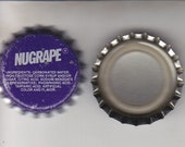 NUGRAPE BOTTLE Caps. Plastic Lined 100 Pieces nos Mint Unused