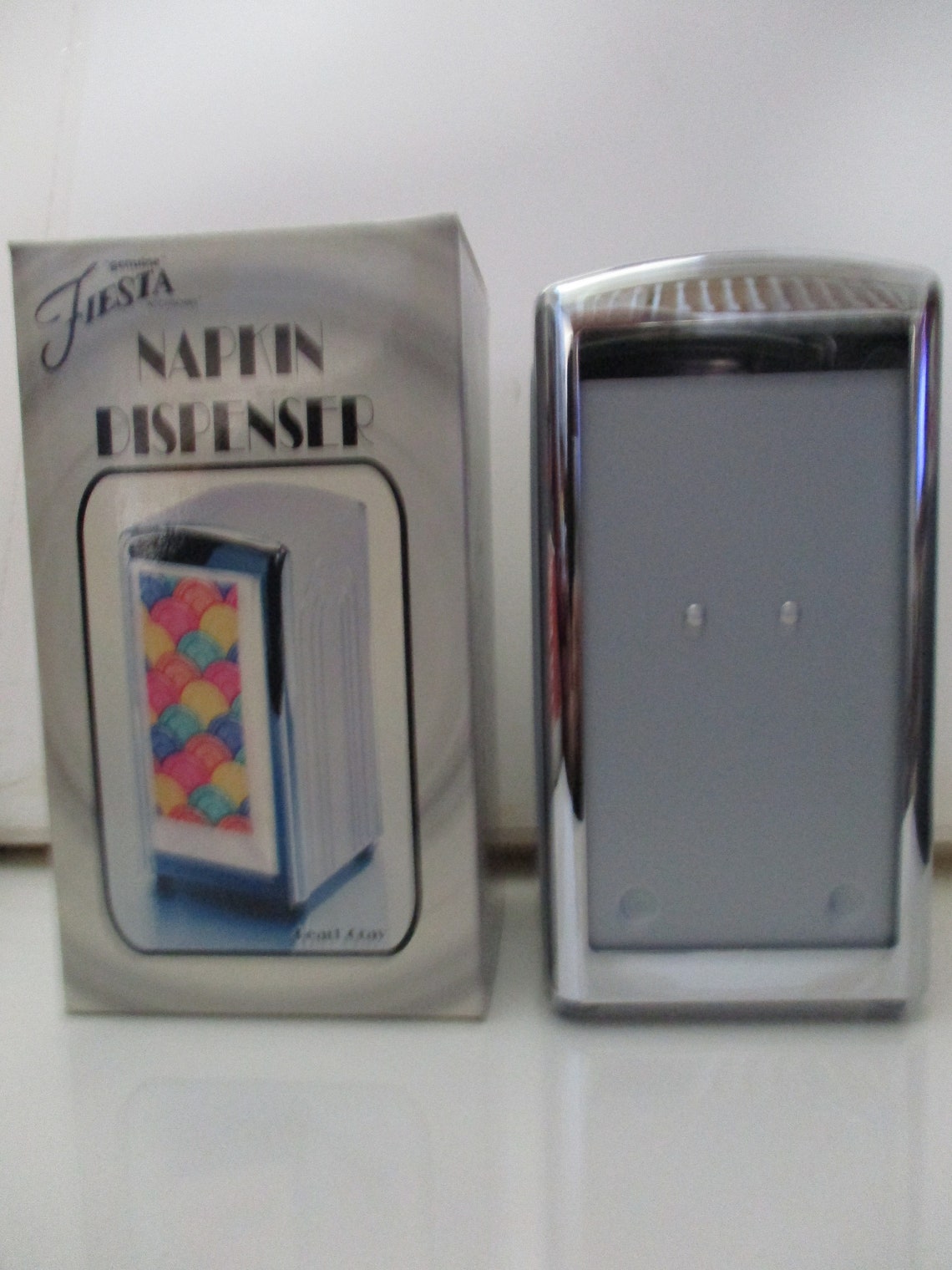 Fiestaware Napkin Dispenser Pearl Gray Nos Mint in Box Etsy