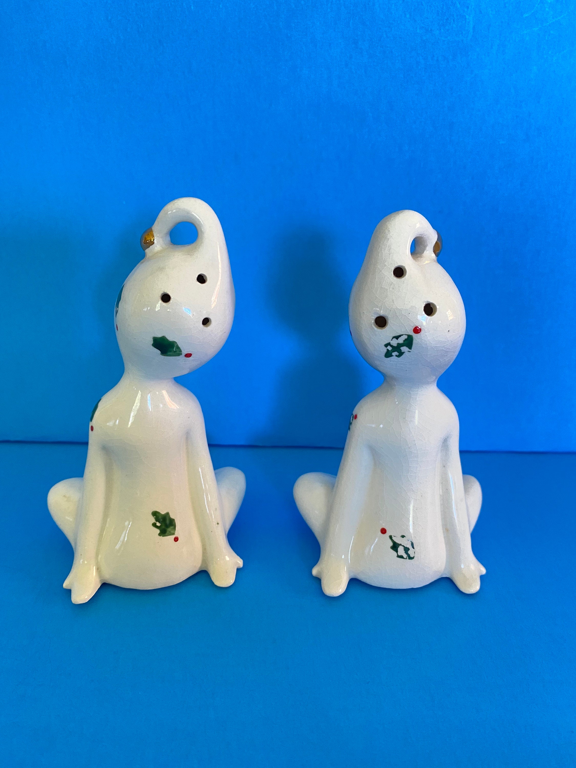 Vintage Holt Howard 1959 Pixie Salt & Pepper Shakers Christmas