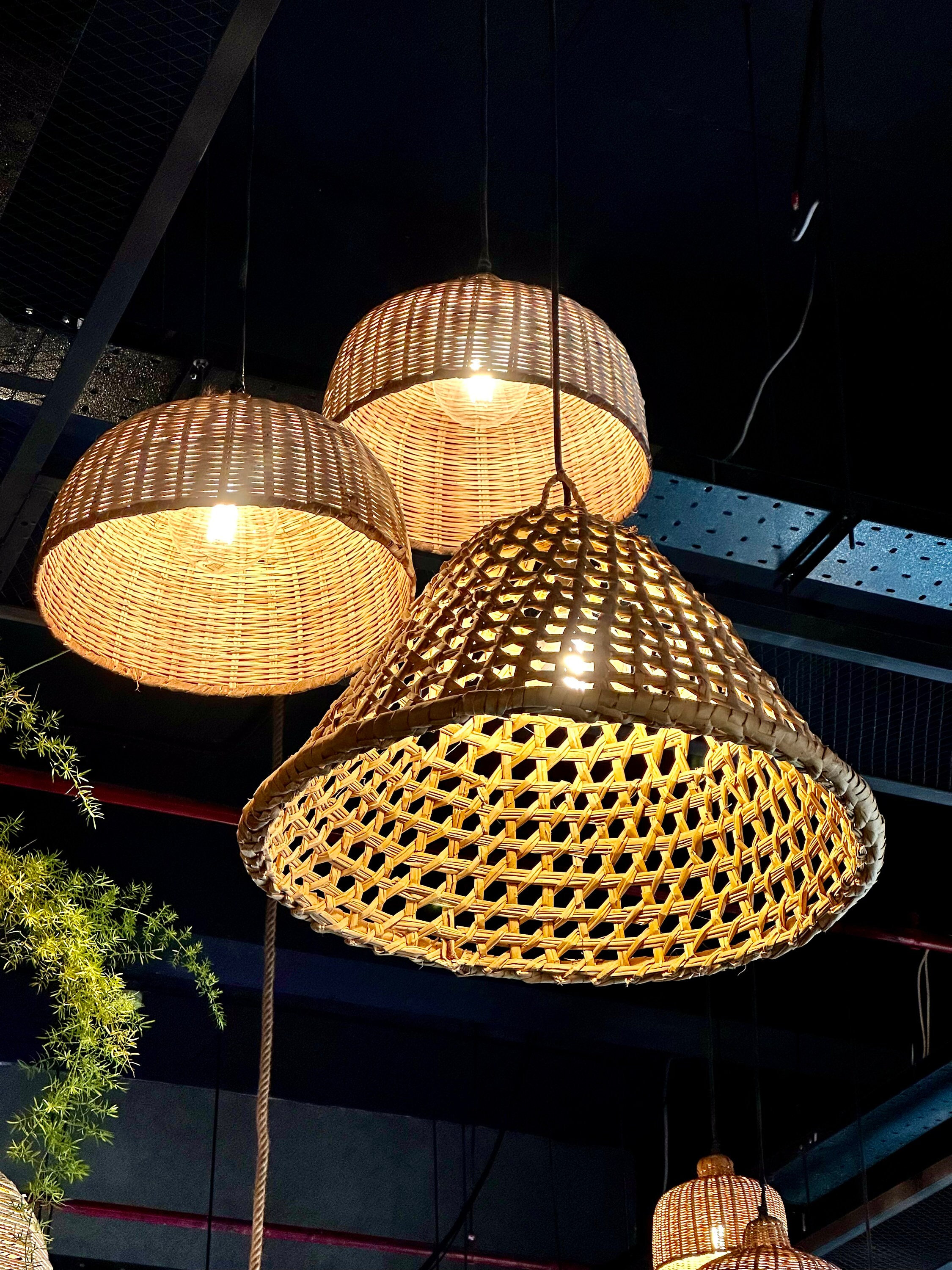 Large wicker lamp shade deals