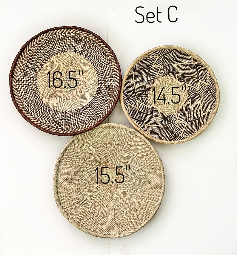 Extra Large Wall Basket Wall Basket Set Boho Woven Wall Etsy