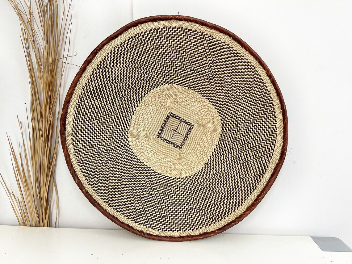 25'' Large Wall Basket Boho Wall Decor Basket Wall Etsy