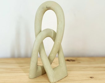 Infinity Shelf Sculpture, Love Knot Sculpture, Valentines day gifts for him, Mid Century Modern Minimalist Art, Anniversary gifts for him