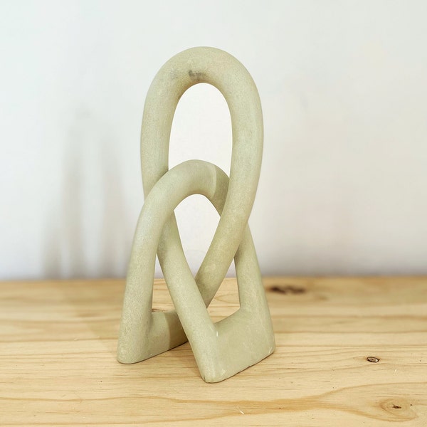 Infinity Shelf Sculpture, Love Knot Sculpture, Valentines day gifts for him, Mid Century Modern Minimalist Art, Anniversary gifts for him