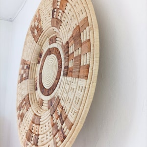 32 Inch Extra Large Woven Basket Wall Decor, Wall Basket, Earth Tone ...