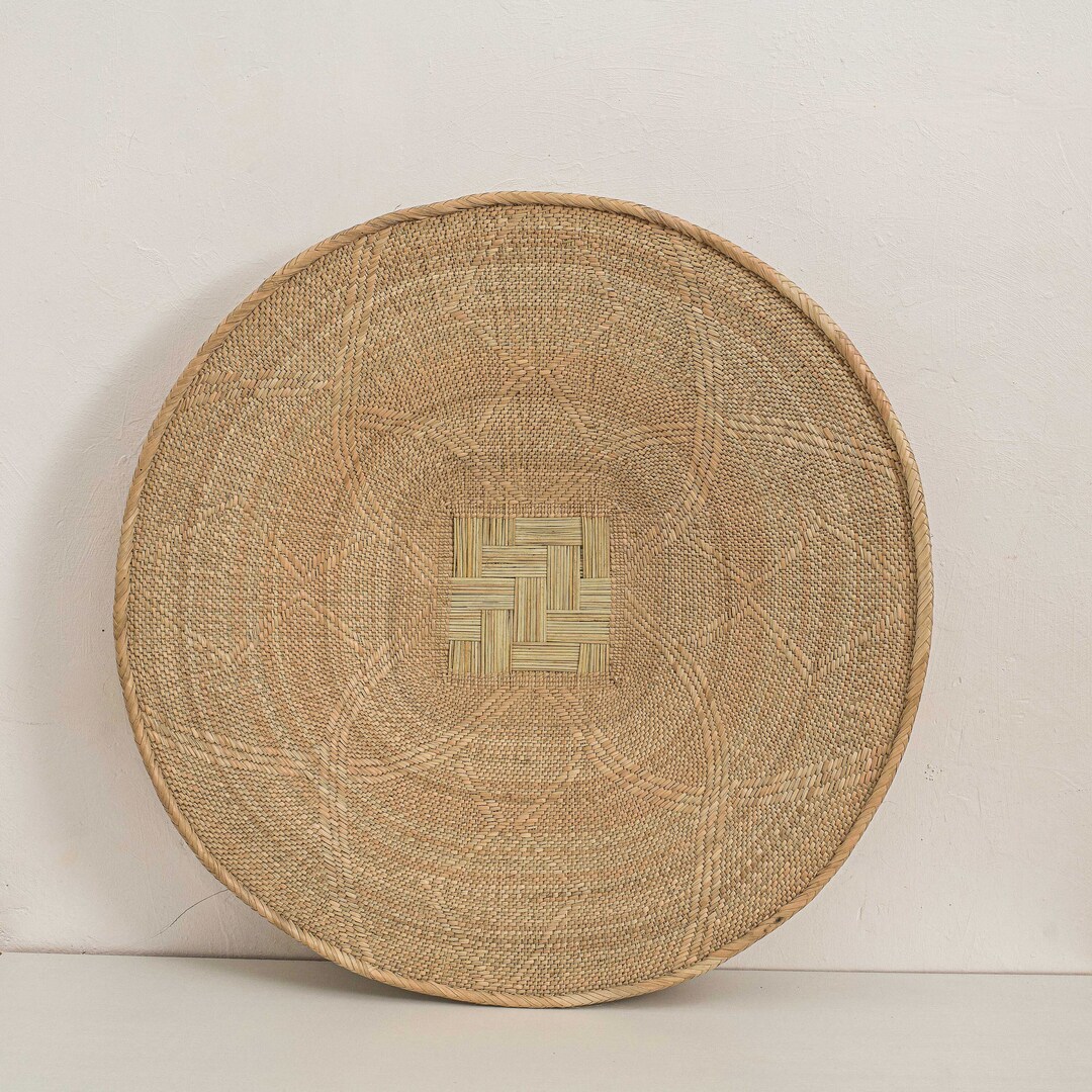 34 Extra Large Wall Basket, Natural Wall Decor Living Room, Baskets for