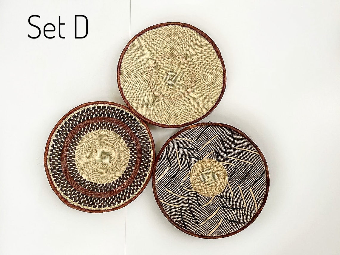 Extra Large Wall Basket Wall Basket Set Boho Woven Wall Etsy