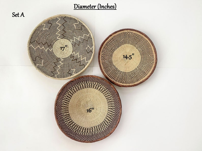 Extra Large Wall Basket Wall Basket Set Boho Woven Wall Etsy